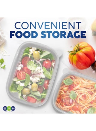 [Pack of 10] Rectangular Kraft Paper 500 ml Disposable Meal Boxes with Lids - Heavy-Duty, Microwave-Safe, Leak-Resistant Takeaway Containers for Hot & Cold Food, Meal Prep, BBQ, Salads - view 4
